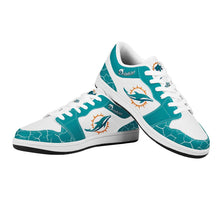 Load image into Gallery viewer, NFL Miami Dolphins AF1 Low Top Fashion Sneakers Skateboard Shoes
