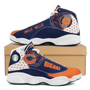 NFL Chicago Bears Sport High Top Basketball Sneakers Shoes For Men Women