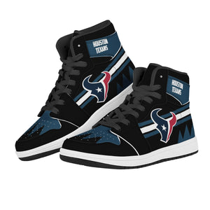 NFL Houston Texans Air Force 1 High Top Fashion Sneakers Skateboard Shoes