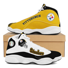 Load image into Gallery viewer, NFL Pittsburgh Steelers Sport High Top Basketball Sneakers Shoes For Men Women
