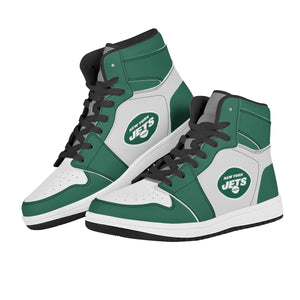 NFL New York Jets Air Force 1 High Top Fashion Sneakers Skateboard Shoes