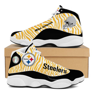 NFL Pittsburgh Steelers Sport High Top Basketball Sneakers Shoes For Men Women