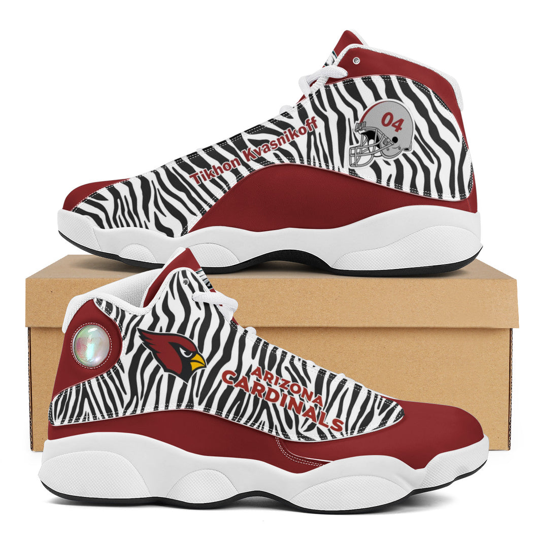 NFL Arizona Cardinals Sport High Top Basketball Sneakers Shoes For Men Women