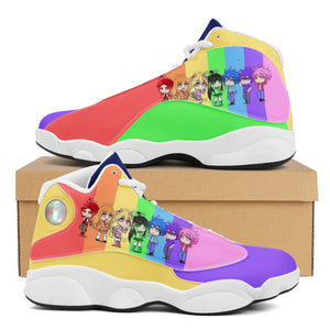 Fashion Cartoon&Movie Designs Sport High Top Basketball Sneakers Shoes For Men Women