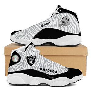 NFL Las Vegas Raiders Sport High Top Basketball Sneakers Shoes For Men Women