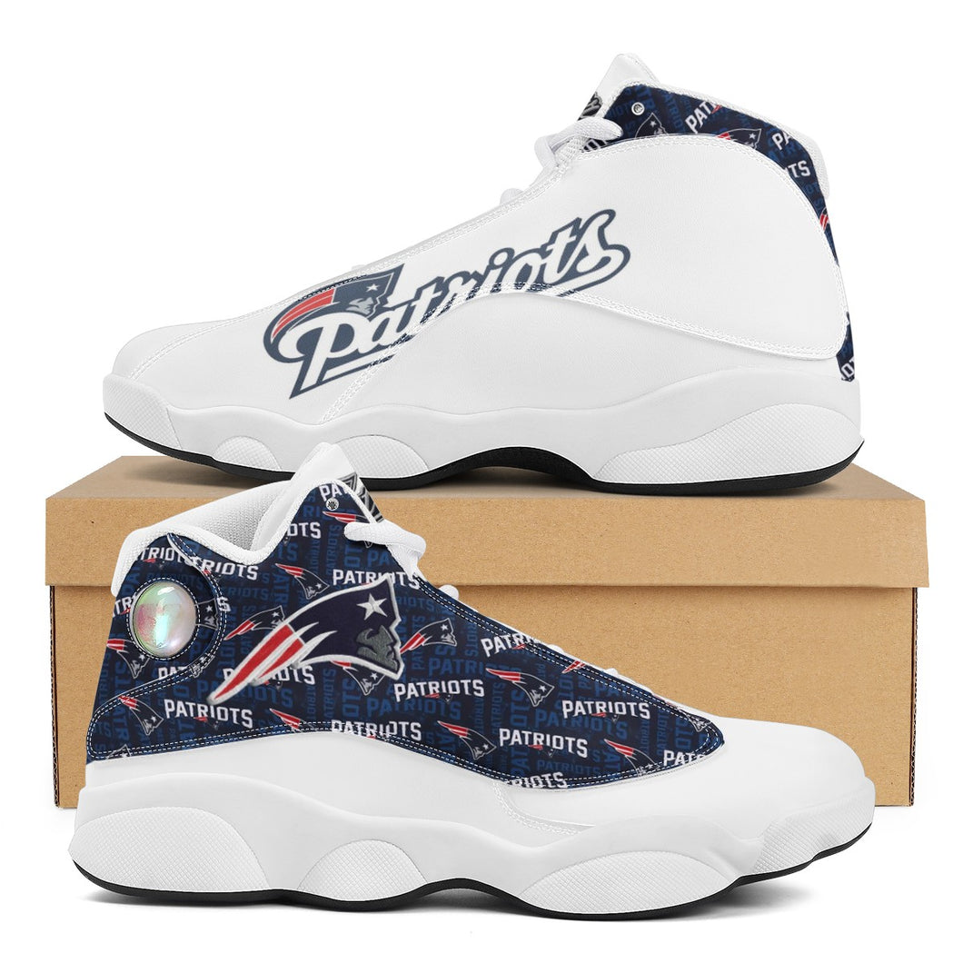 NFL New England Patriots Sport High Top Basketball Sneakers Shoes For Men Women