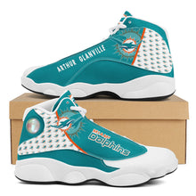 Load image into Gallery viewer, NFL Miami Dolphins Sport High Top Basketball Sneakers Shoes For Men Women
