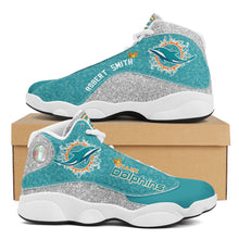 Load image into Gallery viewer, NFL Miami Dolphins Sport High Top Basketball Sneakers Shoes For Men Women
