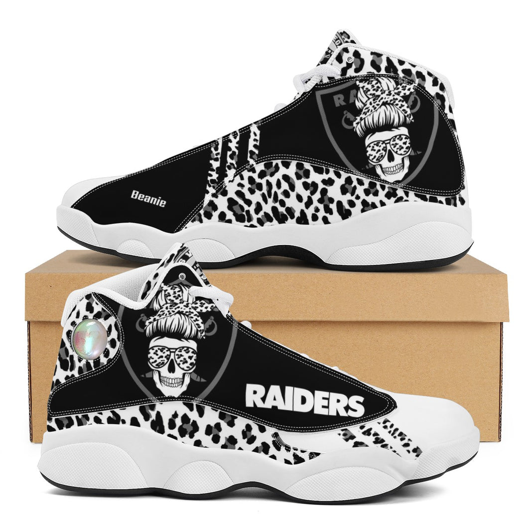 NFL Las Vegas Raiders Sport High Top Basketball Sneakers Shoes For Men Women