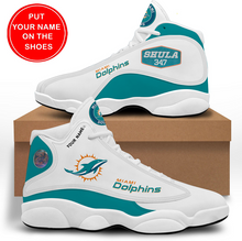 Load image into Gallery viewer, NFL Miami Dolphins Sport High Top Basketball Sneakers Shoes For Men Women
