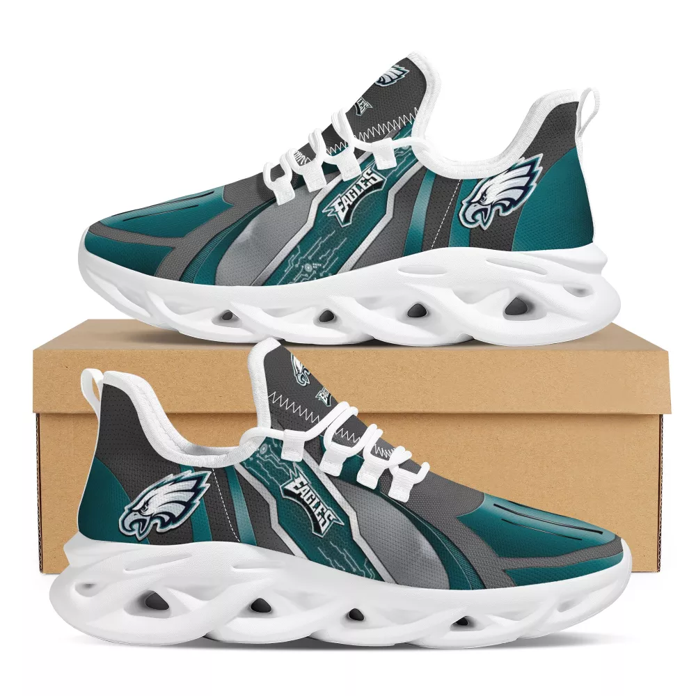 NFL Philadelphia Eagles Casual Jogging Running Flex Control Shoes For Men Women