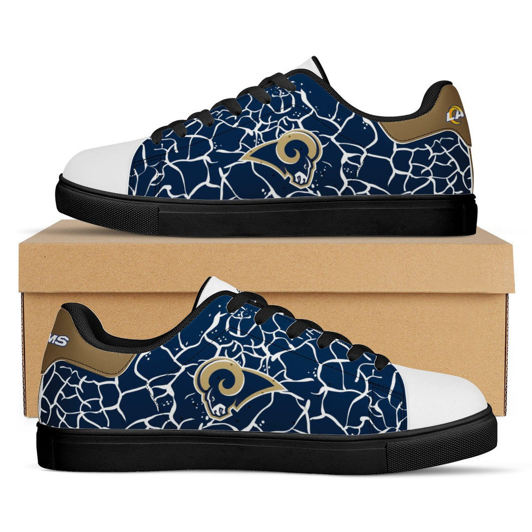 NFL Los Angeles Rams Stan Smith Low Top Fashion Skateboard Shoes