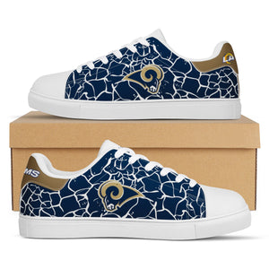 NFL Los Angeles Rams Stan Smith Low Top Fashion Skateboard Shoes