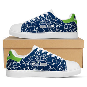 NFL Seattle Seahawks Stan Smith Low Top Fashion Skateboard Shoes