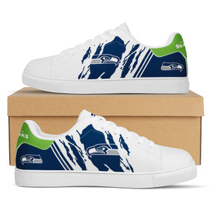 NFL Seattle Seahawks Stan Smith Low Top Fashion Skateboard Shoes