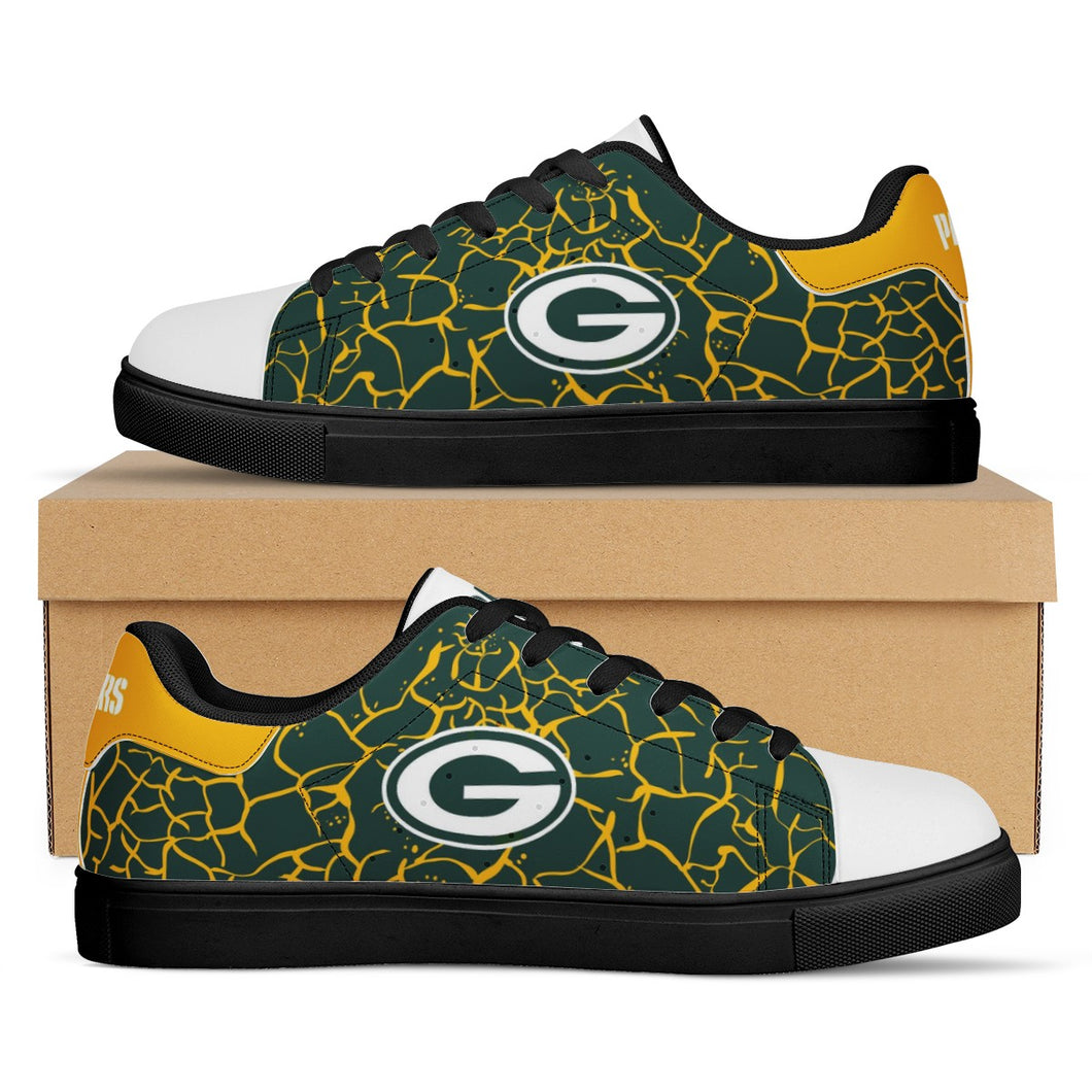 NFL Green Bay Packers Stan Smith Low Top Fashion Skateboard Shoes