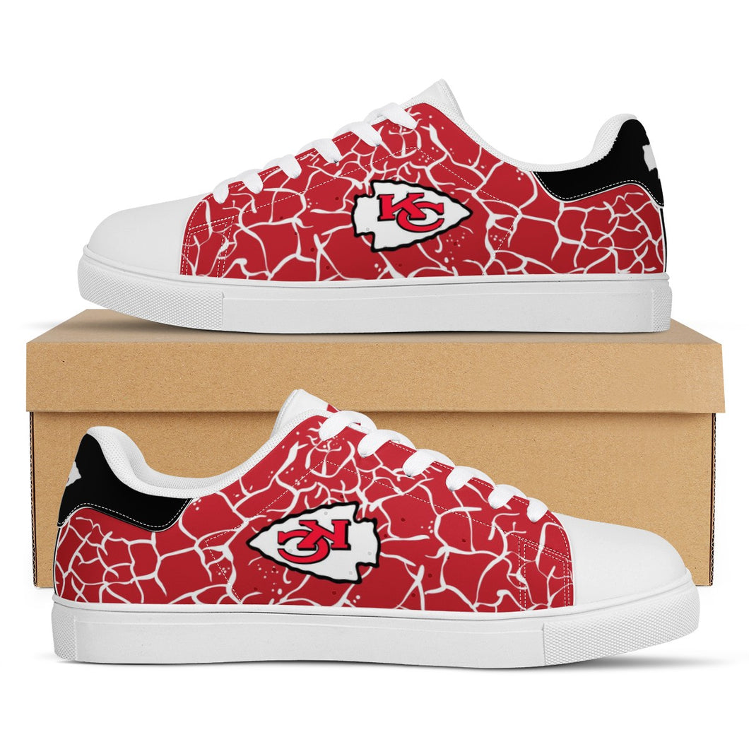 NFL Kansas City Chiefs Stan Smith Low Top Fashion Skateboard Shoes