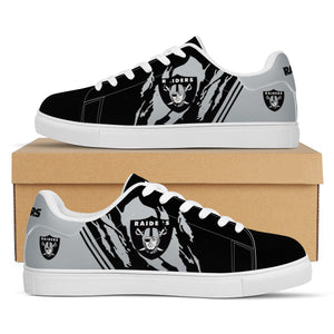 NFL Las Vegas Raiders Stan Smith Low Top Fashion Skateboard Shoes