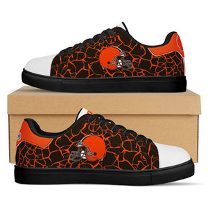 NFL Cleveland Browns Stan Smith Low Top Fashion Skateboard Shoes