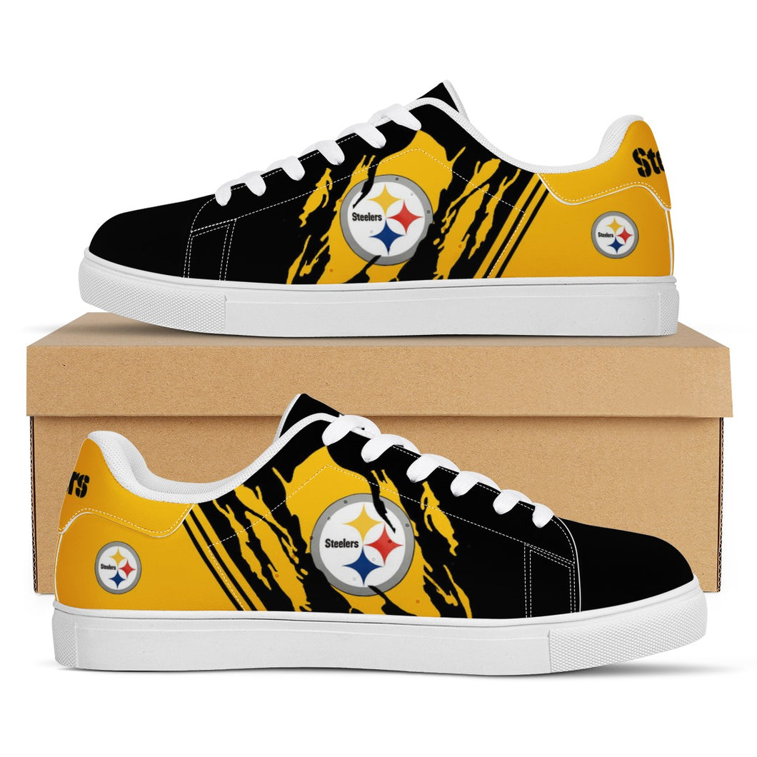 NFL Pittsburgh Steelers Stan Smith Low Top Fashion Skateboard Shoes