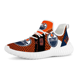 NHL Edmonton Oilers Yeezy Sneakers Running Sports Shoes For Men Women