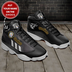 NFL Pittsburgh Steelers Sport High Top Basketball Sneakers Shoes For Men Women