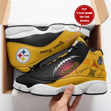 Load image into Gallery viewer, NFL Pittsburgh Steelers Sport High Top Basketball Sneakers Shoes For Men Women
