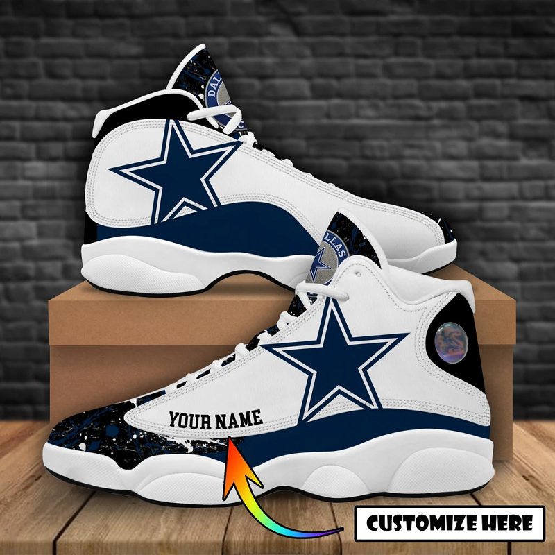 NFL Dallas Cowboys Sport High Top Basketball Sneakers Shoes For Men Women