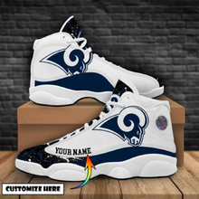 Load image into Gallery viewer, NFL Los Angeles Rams Sport High Top Basketball Sneakers Shoes For Men Women
