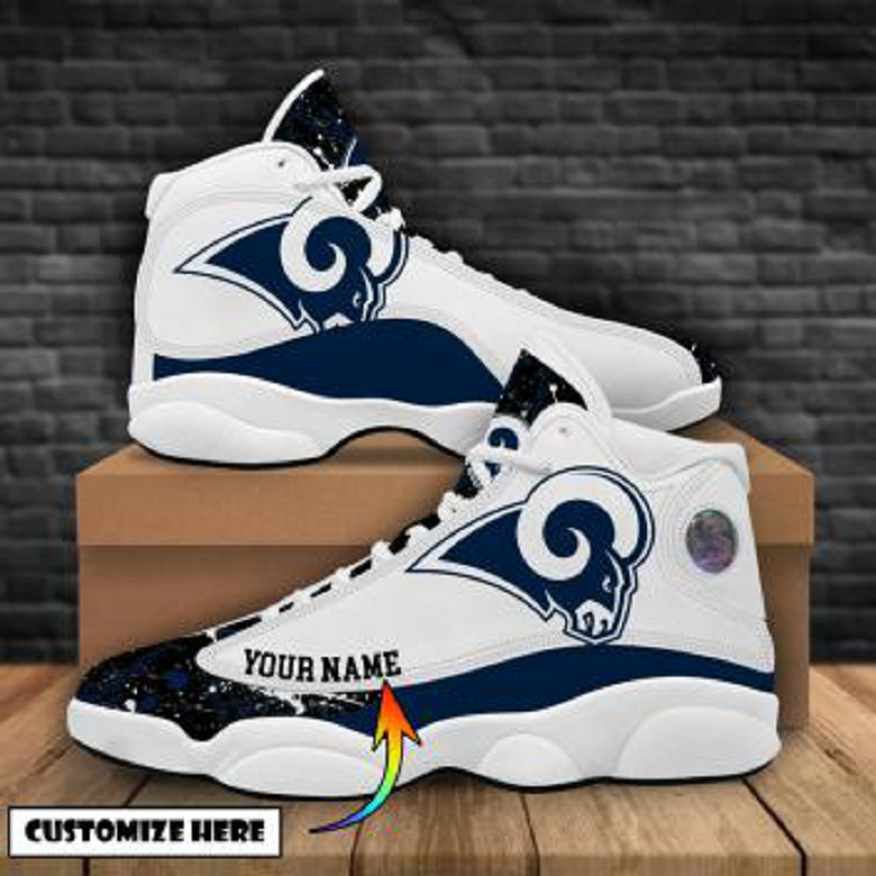 NFL Los Angeles Rams Sport High Top Basketball Sneakers Shoes For Men Women