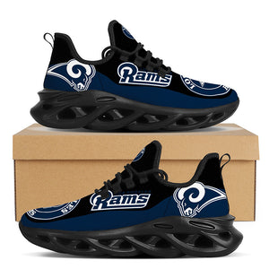 NFL Los Angeles Rams Casual Jogging Running Flex Control Shoes For Men Women