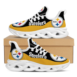 NFL Pittsburgh Steelers Casual Jogging Running Flex Control Shoes For Men Women