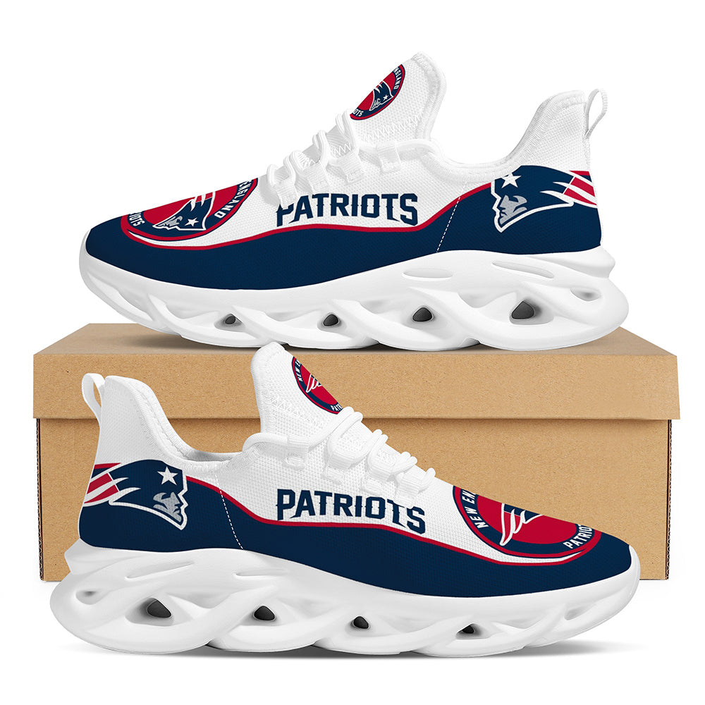 NFL  New England Patriots Casual Jogging Running Flex Control Shoes For Men Women