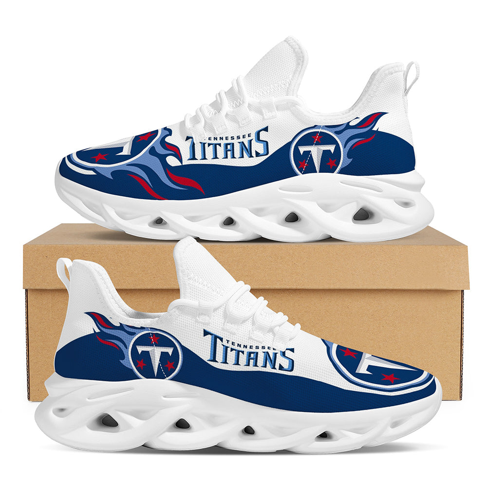 NFL Tennessee Titans Casual Jogging Running Flex Control Shoes For Men Women