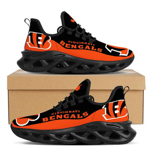 NFL Cincinnati Bengals Casual Jogging Running Flex Control Shoes For Men Women