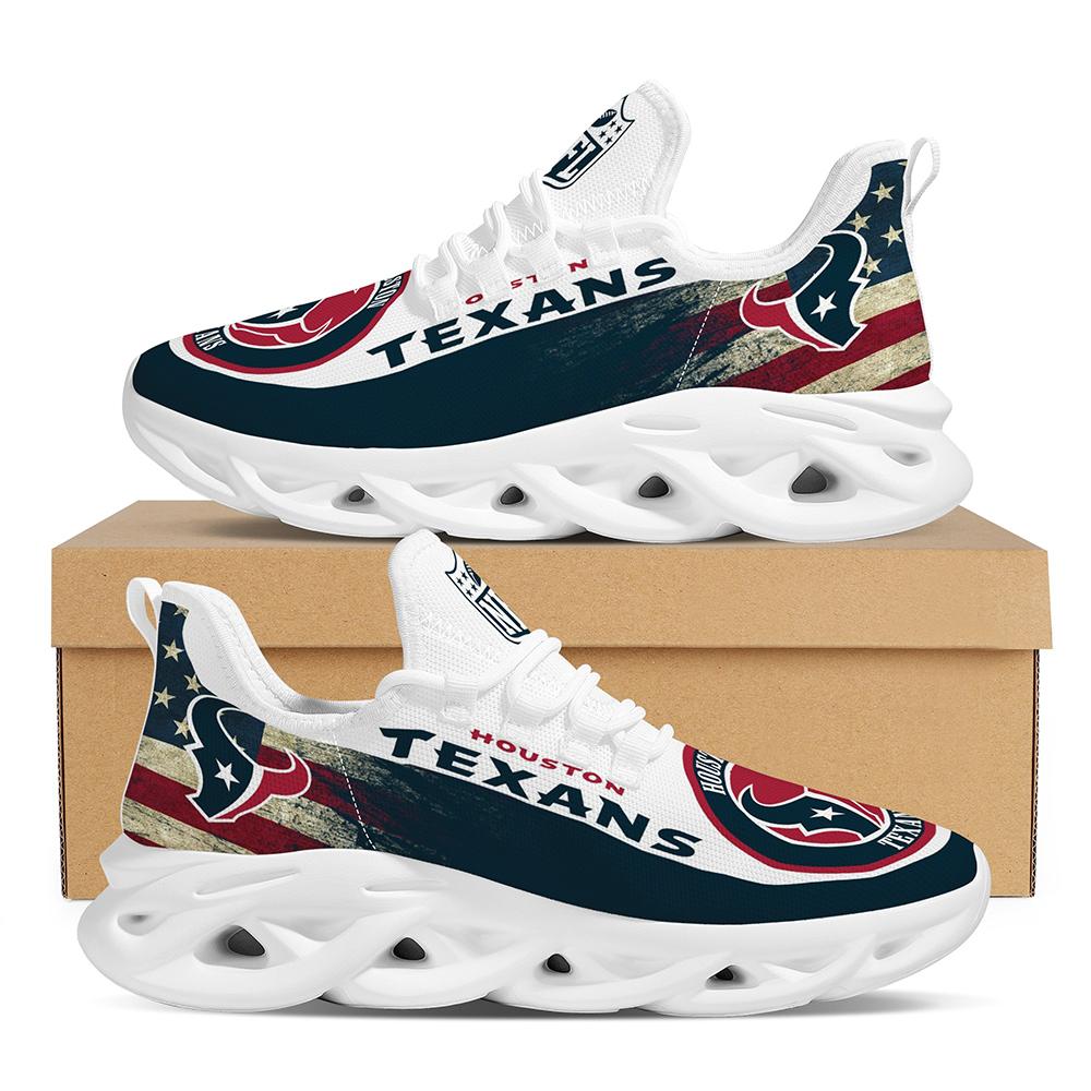 NFL Houston Texans Casual Jogging Running Flex Control Shoes For Men Women