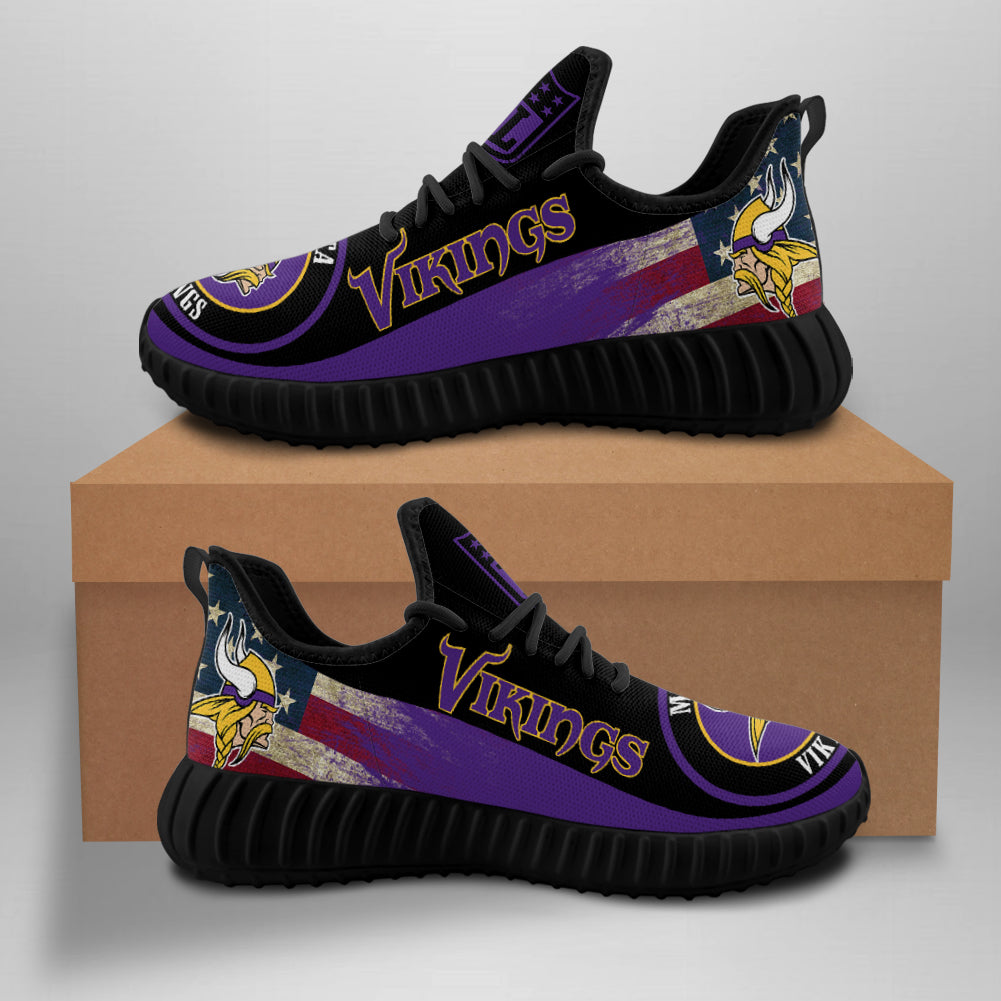 NFL Minnesota Vikings Yeezy Sneakers Running Sports Shoes For Men Women