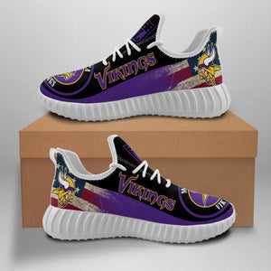 NFL Minnesota Vikings Yeezy Sneakers Running Sports Shoes For Men Women