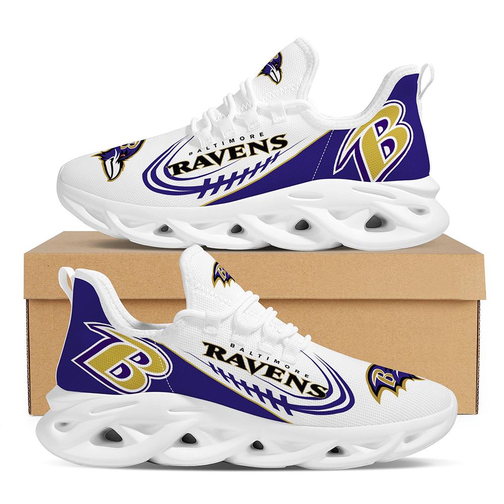 NFL Baltimore Ravens Casual Jogging Running Flex Control Shoes For Men Women