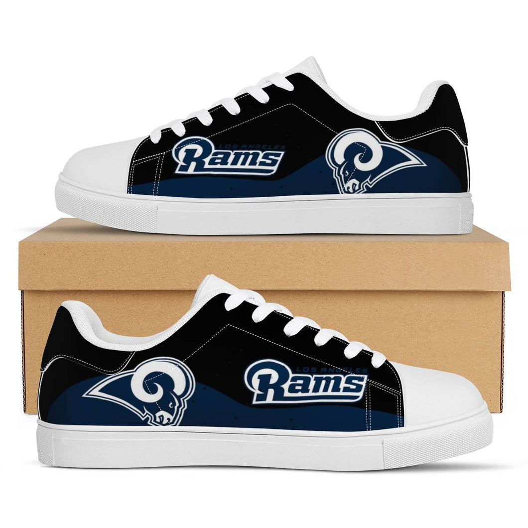 NFL Los Angeles Rams Stan Smith Low Top Fashion Skateboard Shoes