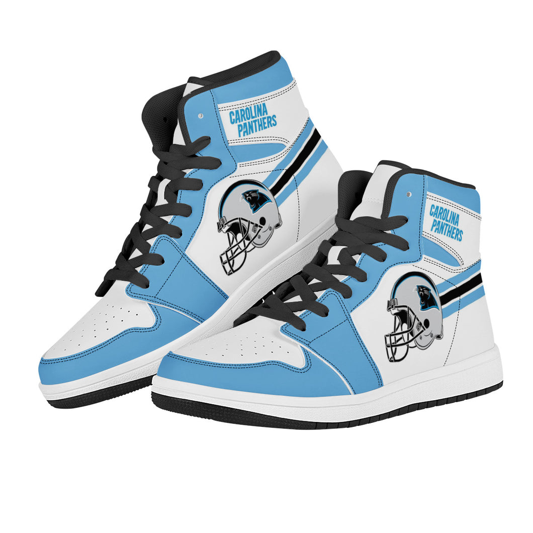 NFL Carolina Panthers Air Force 1 High Top Fashion Sneakers Skateboard Shoes