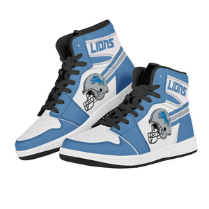 NFL Detroit Lions Air Force 1 High Top Fashion Sneakers Skateboard Shoes