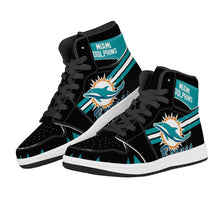 Load image into Gallery viewer, NFL Miami Dolphins Air Force 1 High Top Fashion Sneakers Skateboard Shoes
