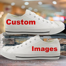 Load image into Gallery viewer, Youwuji Fashion Low Top Lace-up Canvas Shoes
