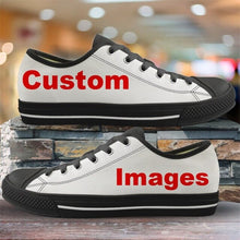 Load image into Gallery viewer, Youwuji Fashion Black White Music Notes Printed Low Top Canvas Shoes Women Sneakers Spring/Autumn Female Footwear Girl Ladies Shoes
