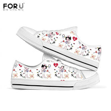 Load image into Gallery viewer, Youwuji Fashion Cute Cartoon Nursing Shoes for Women Sneakers Funny Ladies Nurse Shoes Casual Spring/Autumn Female Canvas Footwear
