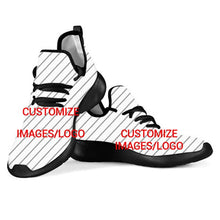 Load image into Gallery viewer, Youwuji Fashion Sweet Music Notes Printed Women Mesh Knit Sneakers Casual White Lace Up Ladies Shoes Lightweight Spring/Autumn Shoe
