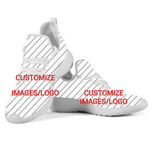 Load image into Gallery viewer, Youwuji Fashion Sweet Music Notes Printed Women Mesh Knit Sneakers Casual White Lace Up Ladies Shoes Lightweight Spring/Autumn Shoe
