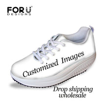 Load image into Gallery viewer, Youwuji Fashion Dentista Zapatos Mujer Cute Dentist Pattern Casual Swing Shoes Women Height Increasing Slimming Shoes Flats Sneakers
